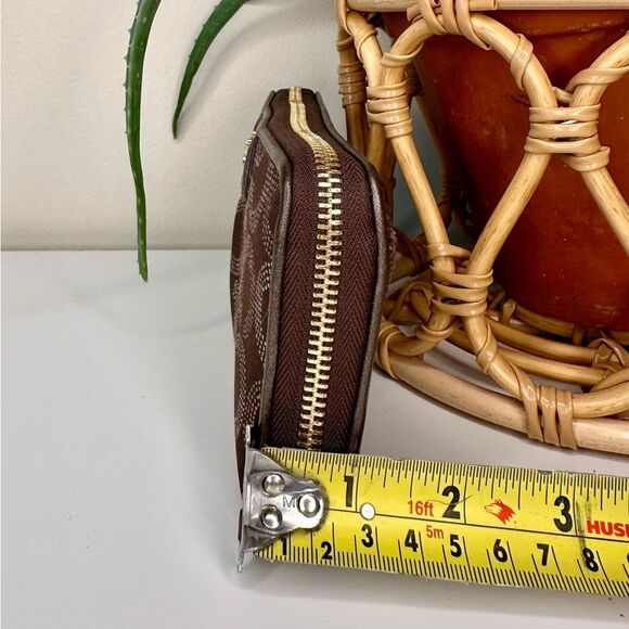 Coach Ashley Dotted OP Art Zip Around Wallet F48051 Brown Bronze Preppy NWT - Picture 12 of 12